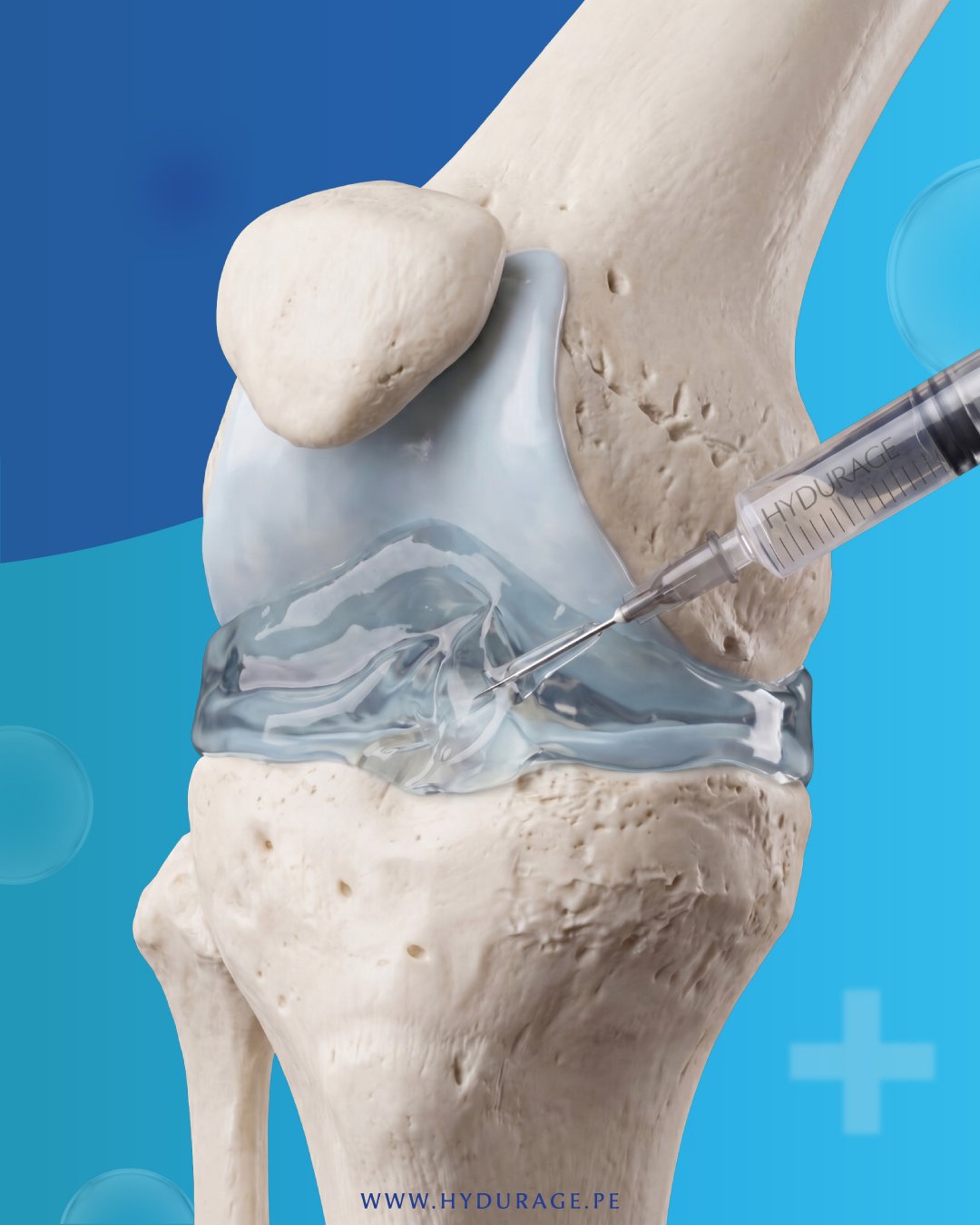 Profesional de la salud examinando la rodilla de un paciente